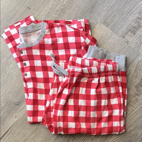 The Honest Company Other - HONEST Company Red and White Checkered Organic Cotton Pajamas, Women’s Sz M